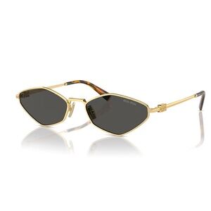 Miu Miu Gold and Black Sunglasses